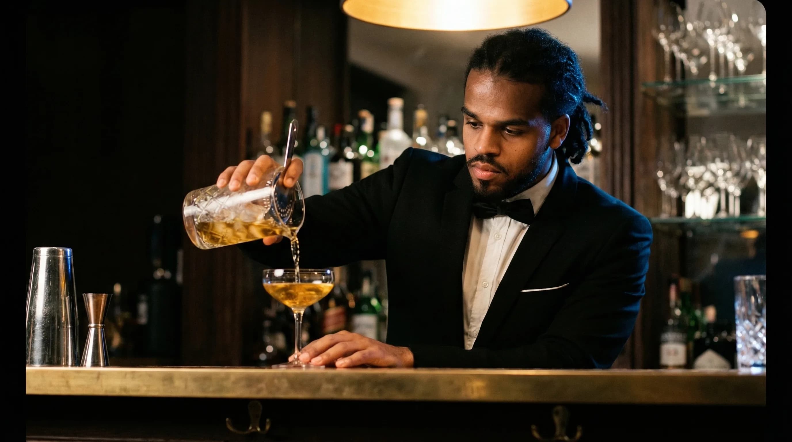 Le mixologue en action